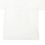 HANES Mens White Just Maui'a Graphic T-Shirt M Short Sleeve Crew Neck Summer