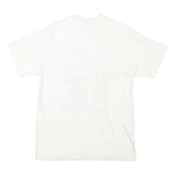 HANES Mens White Just Maui'a Graphic T-Shirt M Short Sleeve Crew Neck Summer