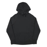 CHAMPION Mens Black Pullover Hoodie M Cotton Blend Casual Streetwear