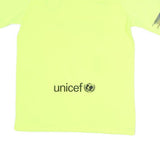 NIKE Mens Yellow FC Barcelona Football Shirt XL Short Sleeve V-Neck LaLiga