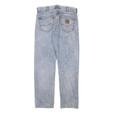 CARHARTT Mens Jeans Blue Regular Straight Denim Light W30 L31 Classic Workwear
