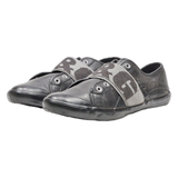 DOLCE & GABBANA Low Top Trainers Black Leather Mens UK 6