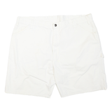 DICKIES Mens Shorts White Casual Cotton Blend XL W42 Workwear Relaxed