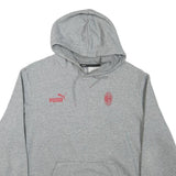 PUMA Womens Grey Milan Hoodie L Cotton Blend Casual Sportswear
