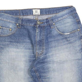 ROUTE 66 Mens Denim Blue Casual Shorts M W34 Cotton Blend Relaxed Fit
