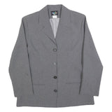 TALLY WEIJL Womens Grey Button Jacket M Polyester Plain Classic Smart Casual