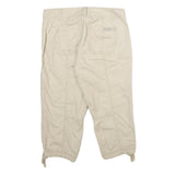 CALVIN KLEIN JEANS Womens Shorts Beige Casual Cotton UK 8 W30 Drawstring Hem