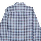 WRANGLER Mens Blue & Brown Checked Shirt M Cotton Blend Casual Western Work