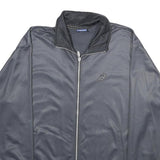 ASICS Mens Blue Jacket S Polyester Plain Zip Sports Activewear Casual