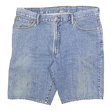 LEVI'S Mens Shorts Blue Denim Casual XL W38 Cotton Blend Relaxed Fit 505