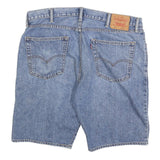 LEVI'S Mens Shorts Blue Denim Casual XL W38 Cotton Blend Relaxed Fit 505