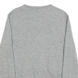 POLO RALPH LAUREN Mens Grey Plain Wool Jumper Crew Neck Basic Knit S Classic