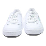 REEBOK Club C Mens Leather Trainers White UK 11 Classic Retro Style Lace-Up