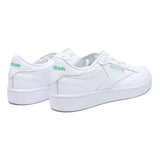 REEBOK Club C Mens Leather Trainers White UK 11 Classic Retro Style Lace-Up