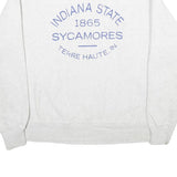 CHAMPION Mens White Indiana State Sycamores Crew Neck XL Printed Sweatshirt
