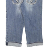 VIGOSS Womens Denim Blue Casual Shorts L W32 Embellished Pocket Design