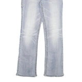 SILVER Womens Regular Fit Blue Denim Medium Wash W26 L29 Classic Jeans Zip