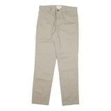 DOCKERS Mens Cotton Blend Beige Slim Straight Trousers W31 L32 Casual Smart