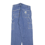 CARHARTT Womens Regular Fit Straight Blue Denim Jeans W25 L30 Workwear