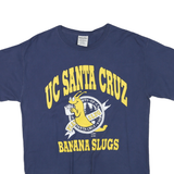 COMFORT WASH Mens Blue UC Santa Cruz Banana Slugs Graphic T-Shirt M Short Sleeve