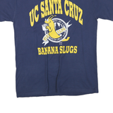 COMFORT WASH Mens Blue UC Santa Cruz Banana Slugs Graphic T-Shirt M Short Sleeve
