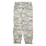 TIPSTER Mens Cotton Blend Camo Regular Cargo Trousers W32 L32 Utility Zip