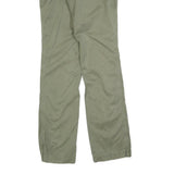 TOMMY HILFIGER Womens Cotton Blend Green Regular Straight Trousers W28 L33