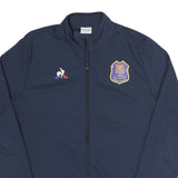 LE COQ SPORTIF Mens Blue M Polyester Blend Zip Jacket Plain Sports Casual