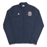 LE COQ SPORTIF Mens Blue M Polyester Blend Zip Jacket Plain Sports Casual