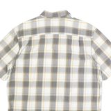 CARHARTT Mens Grey & Cream Check Shirt L Relaxed Fit Casual Cotton