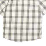 CARHARTT Mens Grey & Cream Check Shirt L Relaxed Fit Casual Cotton