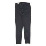 LEVI'S 721 Womens Jeans Black Slim Skinny Denim Raw W27 L27 Stretch Cotton Blend