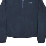 THE NORTH FACE Womens Navy Blue Plain Pullover Crew Neck Basic Knit M Fleece