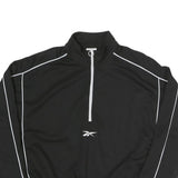 REEBOK Womens Black & White Sweatshirt Pullover M Sportswear Activewear