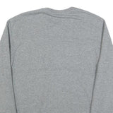 CHAMPION Mens Grey White & Black Logo Crew Neck M Cotton Blend Sweatshirt