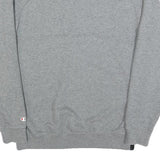 CHAMPION Mens Grey White & Black Logo Crew Neck M Cotton Blend Sweatshirt
