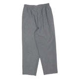 Womens Grey Relaxed Fit Straight Trousers W26 L24 Casual Comfortable Zip Closure