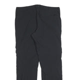 CANDA Mens Black Polyester Regular Fit Straight Trousers W38 L34 Zip Closure