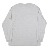 ALSTYLE Mens Grey 2007 Rose Bowl Football Graphic Long Sleeve Crew Neck XL