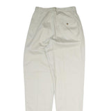 EDDIE BAUER Mens Cotton Beige Regular Fit Straight Leg Trousers W26 L33 Casual