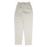 EDDIE BAUER Mens Cotton Beige Regular Fit Straight Leg Trousers W26 L33 Casual