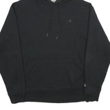 CHAMPION Mens Black Hoodie L Classic Cotton Blend Pullover Sweatshirt