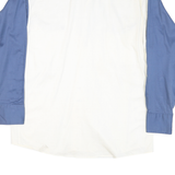 PANHANDLE SLIM Mens Blue & White Western Shirt M Cotton Blend Snap Button