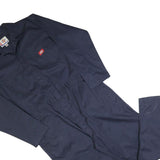 DICKIES Mens Navy Blue Classic Cotton Blend Regular Fit Dungarees L W40 L32