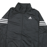 ADIDAS Womens Black Zip Up Athletic Jacket XL Polyester Blend Plain Lightweight