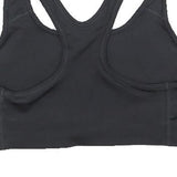 NIKE Womens Black Sports Bodysuit Sleeveless Crew Neck M Logo Activewear