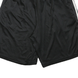 ADIDAS Mens Black Casual Shorts XL W32 Polyester Blend 3 Stripes Sporty