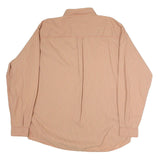 MALBORO CLASSICS Mens Beige Striped Cotton Shirt XL Button Down Pocket Casual