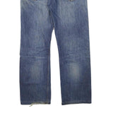 LEVI'S Mens Jeans Blue Regular Straight Denim Medium W32 L29 Button Cotton Blend