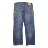 LEVI'S Mens Jeans Blue Regular Straight Denim Medium W32 L29 Button Cotton Blend